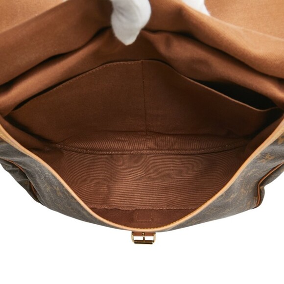 LOUIS VUITTON Brown Monogram Leather Shoulder Bag - Picture 9 of 13